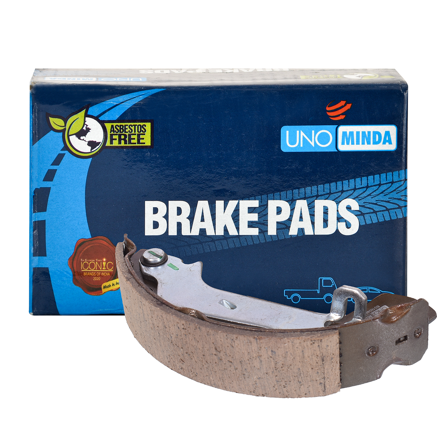Uno Minda BS-1604 Brake Shoe for Ford Fiesta